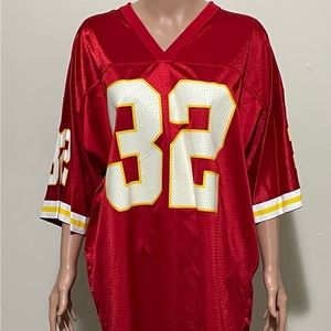 Vintage Logo Athletics Red Marcus Allen #32 Kansas City Chiefs Jersey Adult XL